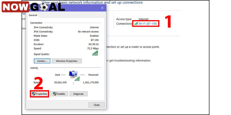 Thay đổi DNS để link vào Nowgoal mượt mà
